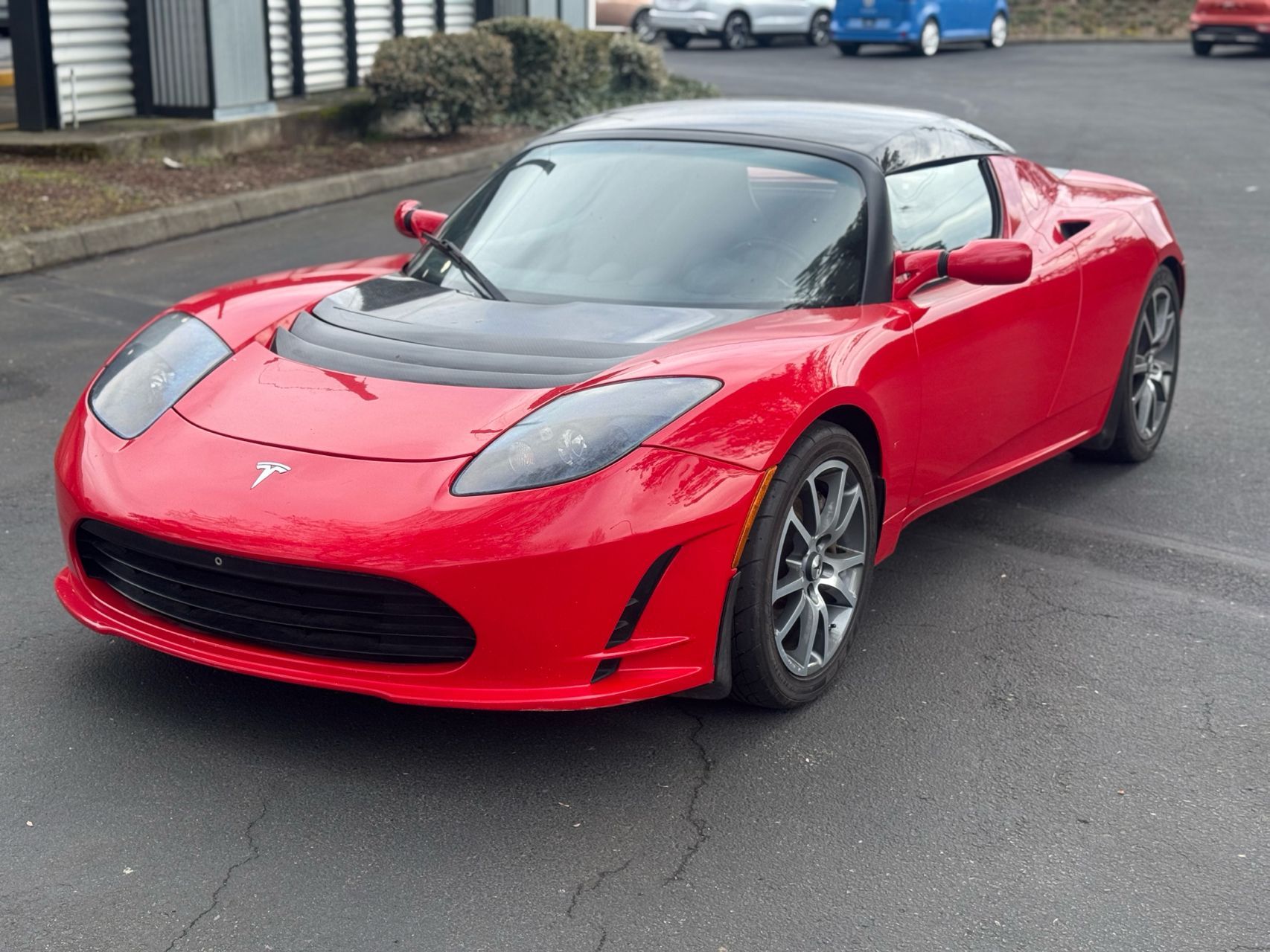 Red 2010 Tesla Roadster RWD Convertible Rear-Wheel Drive Automatic
