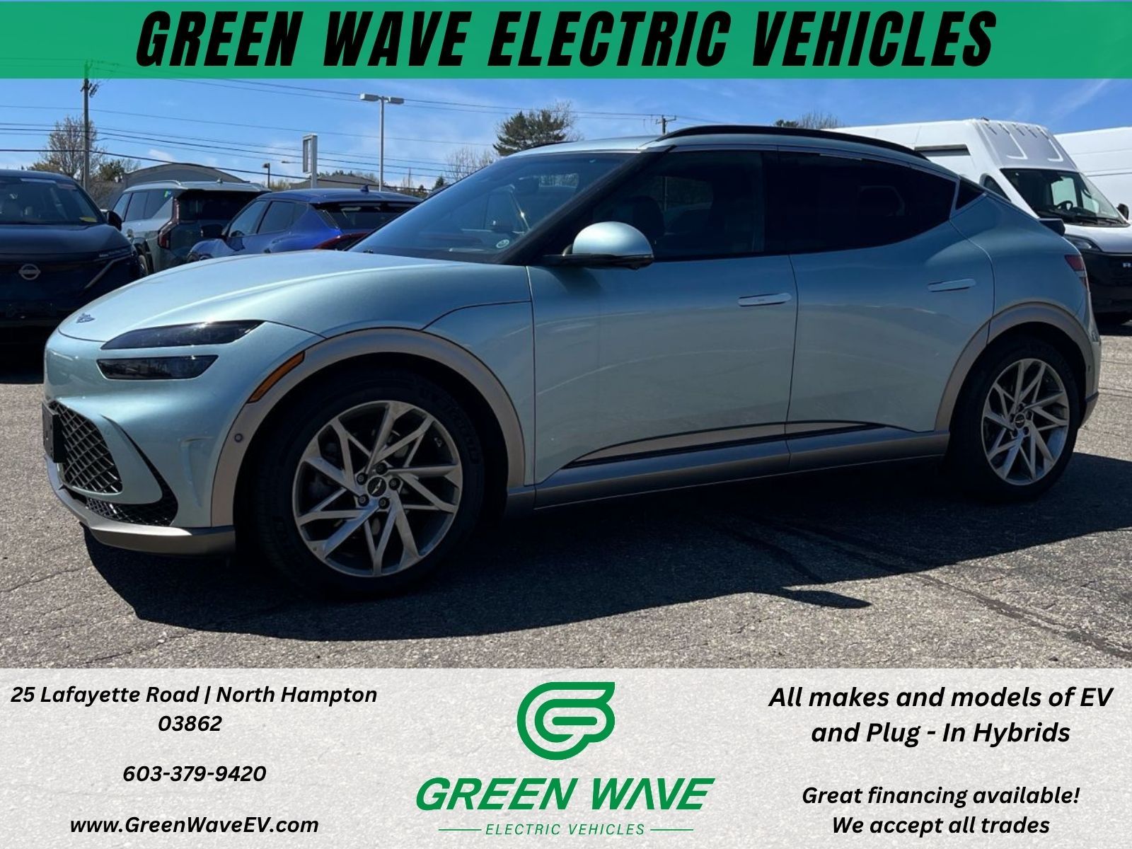 Green 2023 Genesis GV60 Advanced AWD SUV / Crossover All-Wheel Drive Automatic