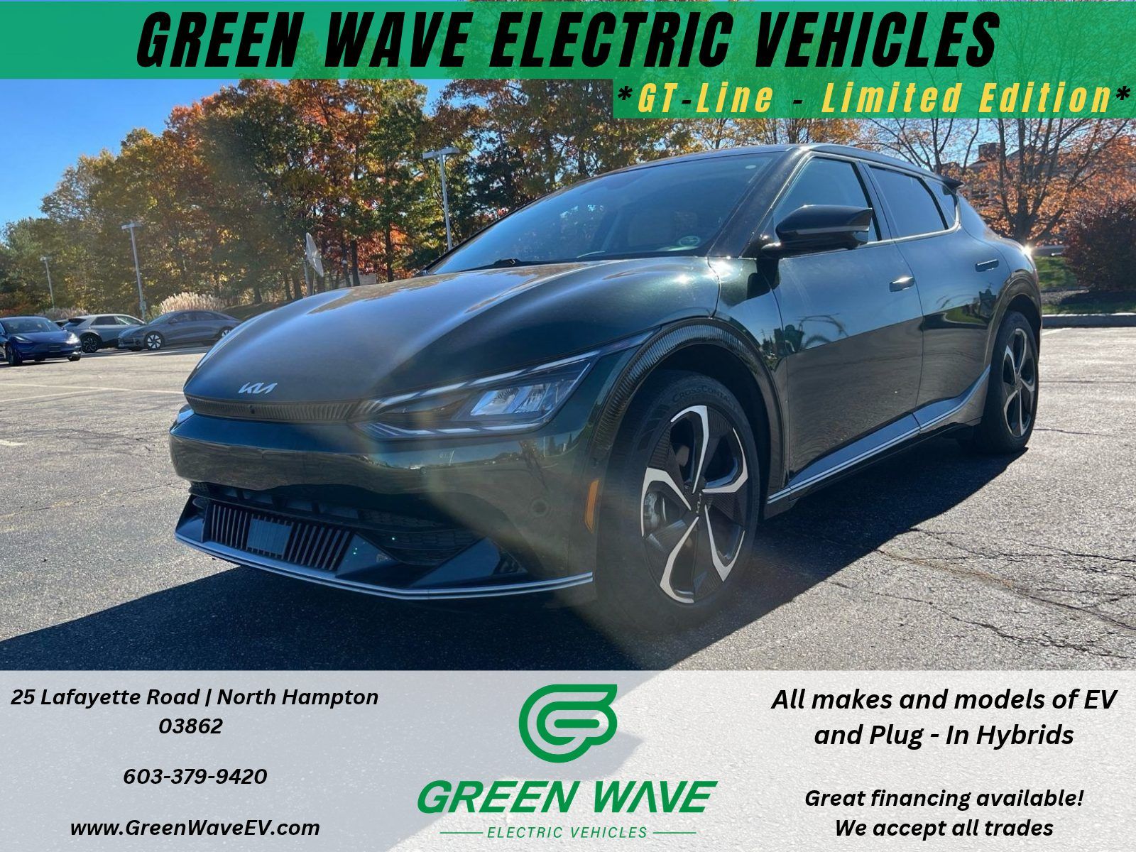 Green 2023 Kia EV6 SUV / Crossover All-Wheel Drive Automatic