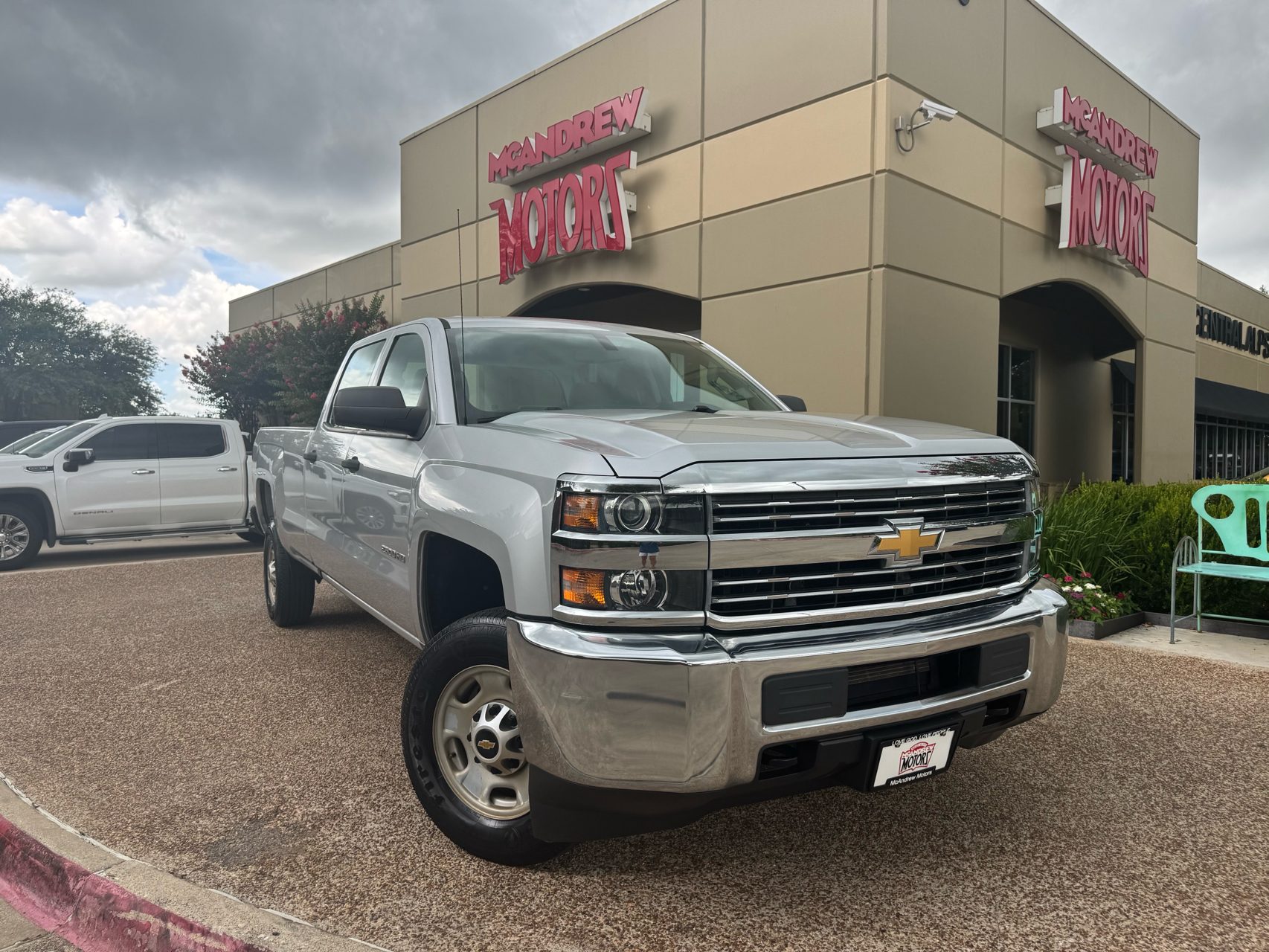 Silver 2018 Chevrolet Silverado 2500HD Work Truck Crew Cab RWD Pickup Truck 4X2 6-Speed Automatic