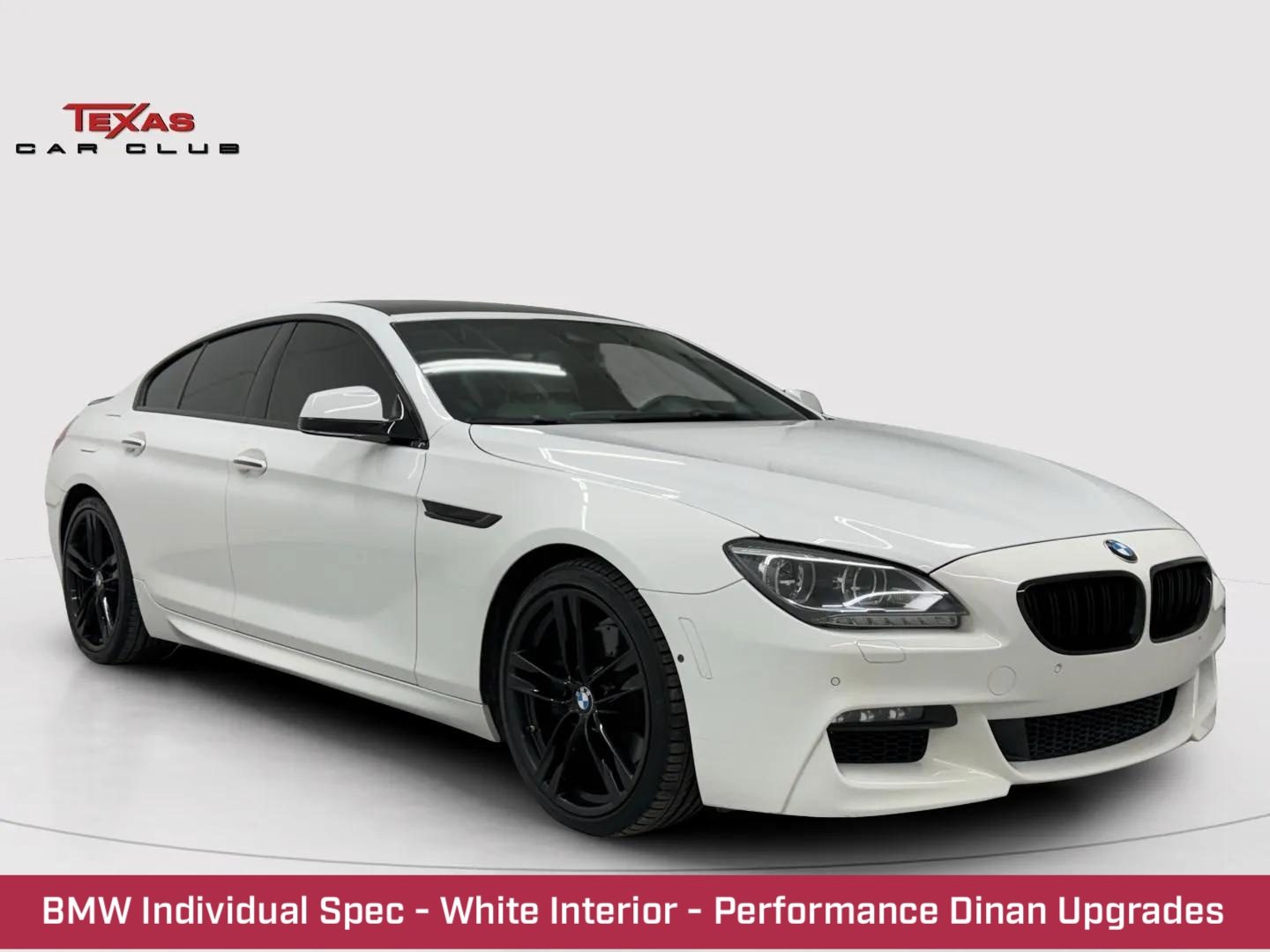 White 2014 BMW 6 Series Sedan All-Wheel Drive 8-Speed Automatic