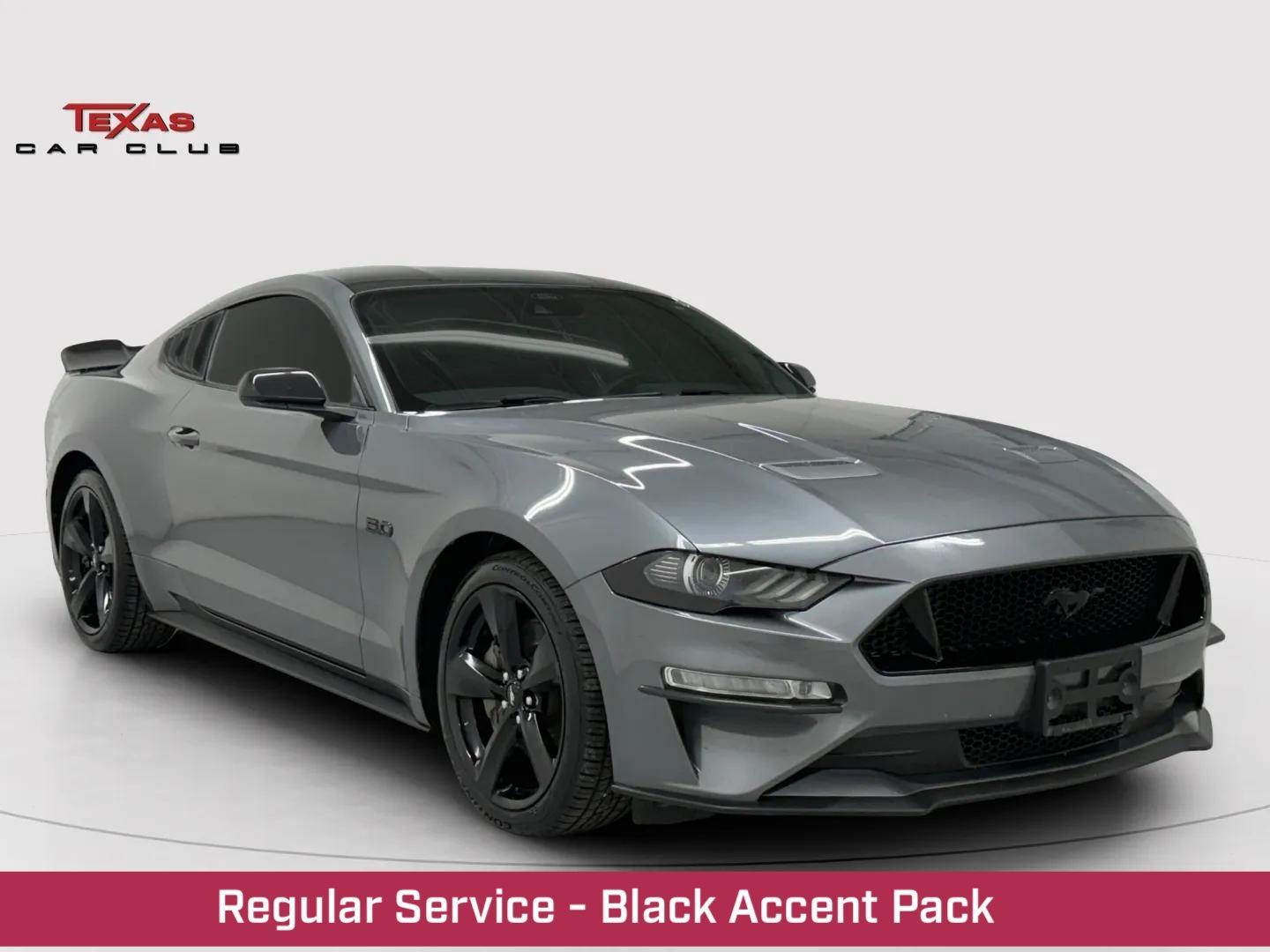 Gray 2021 Ford Mustang Coupe Rear-Wheel Drive Automatic